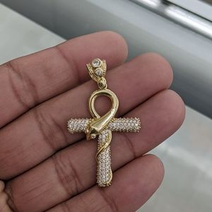 10kt Real Gold Cross Pendant